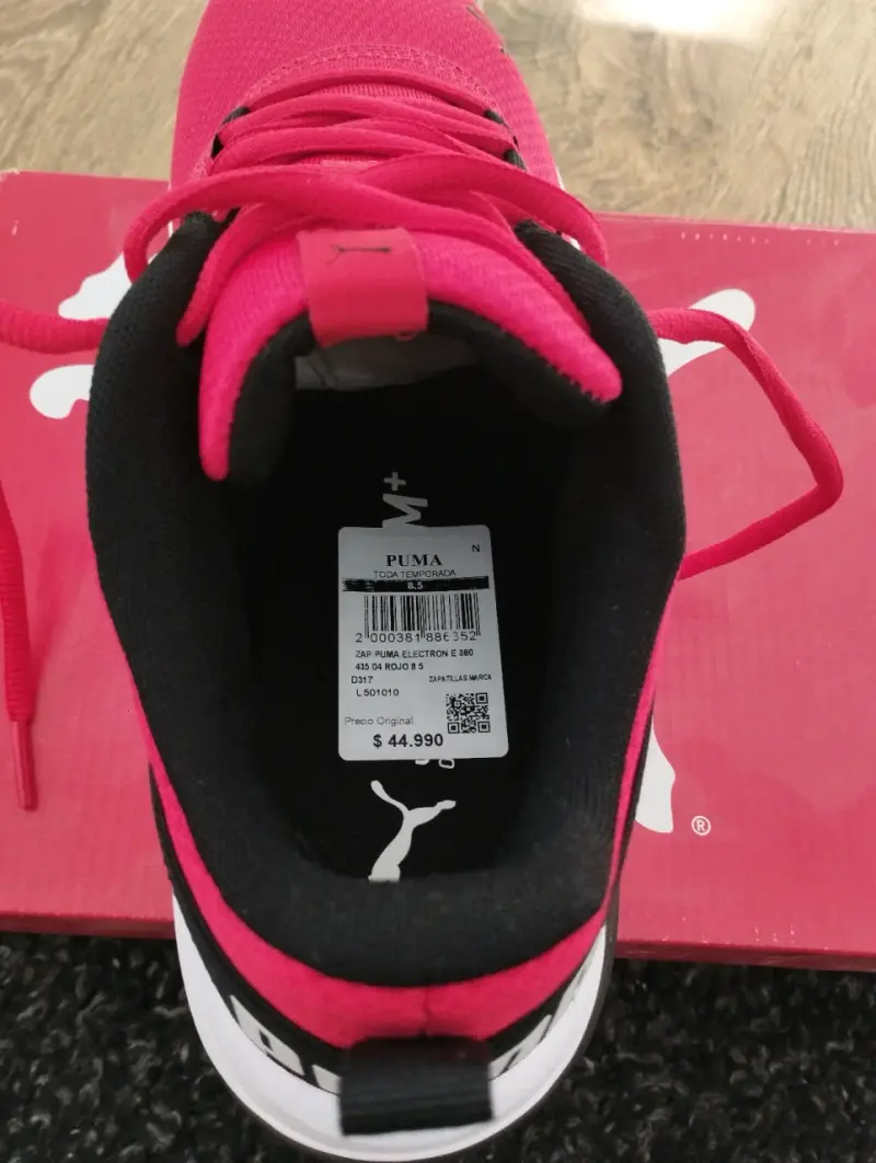 Zapatillas deportivas Puma rojas N°42.5 - 3