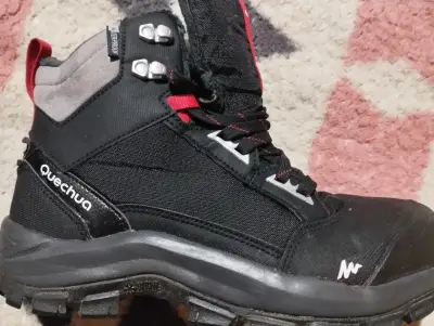 Botas de montaña Quechua impermeables negras - miniatura 3