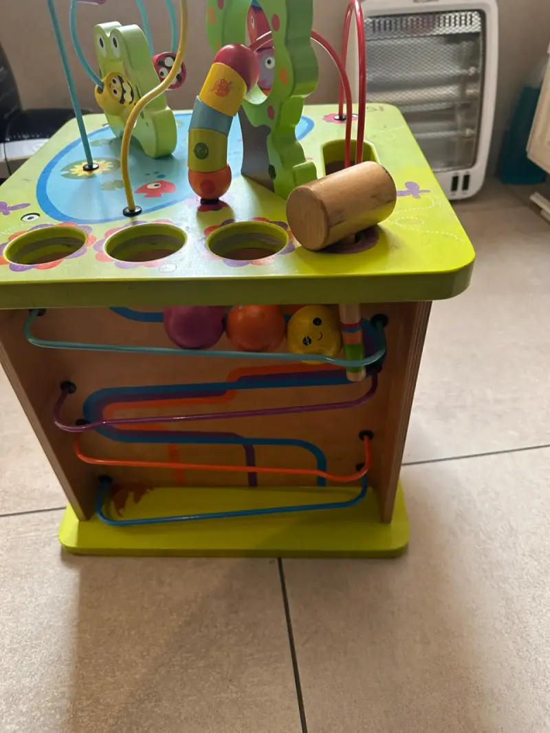 Cubo de actividades de madera para niños - 3