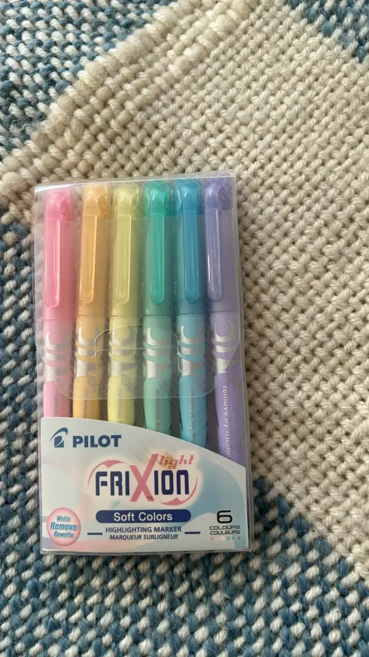 Set de marcadores Pilot Frixion colores suaves - 1
