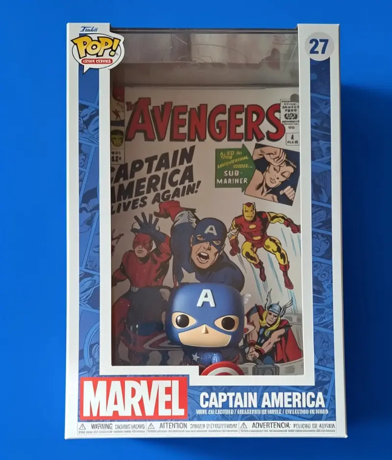 Figura Funko Pop Captain America Comic Cover - 1