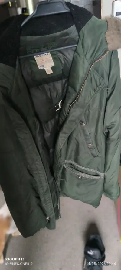 Parka verde con capucha de piel Old Navy - miniatura 4