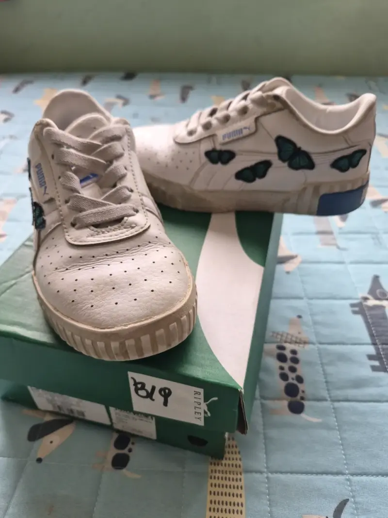 Zapatillas blancas con mariposas para niños Puma - 1