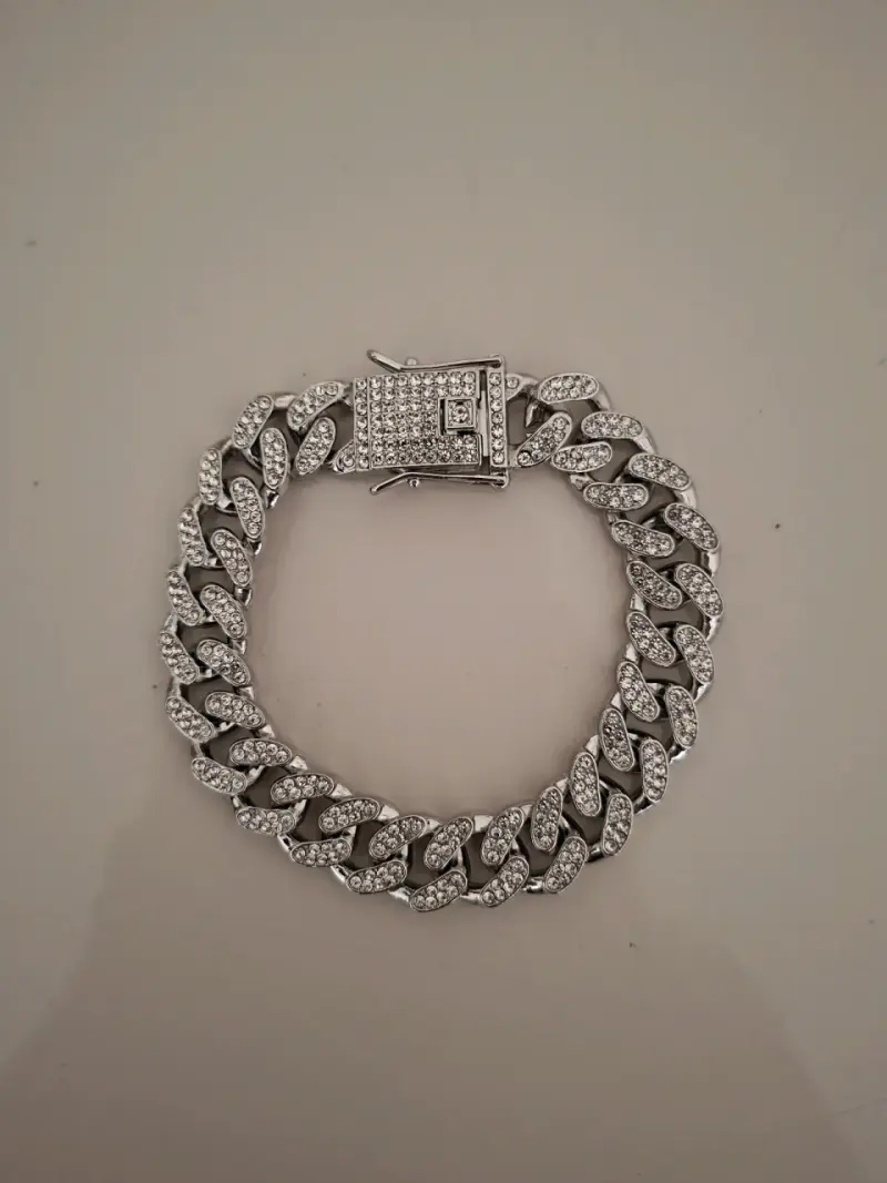 Conjunto Cadena y Pulsera Cubana. - 2