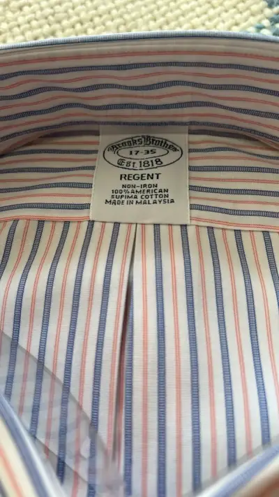 Camisa de vestir a rayas Brooks Brothers - miniatura 2