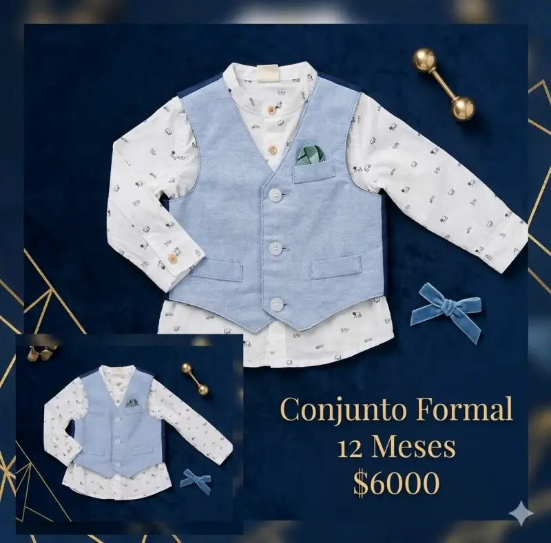 Conjunto Formal para Bebé 12 Meses