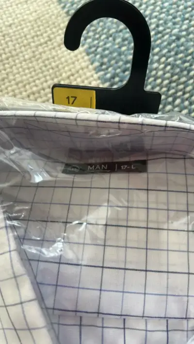 Camisa de vestir a cuadros manga larga para hombre - miniatura 2