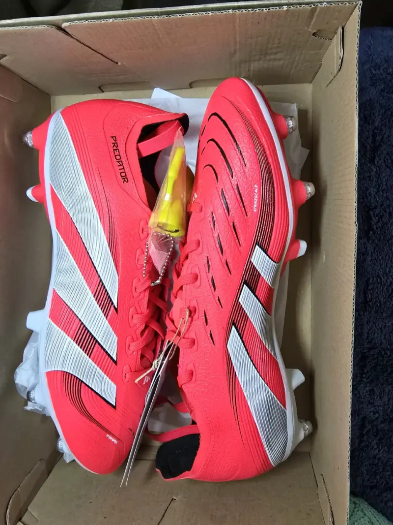 Botines de fútbol Adidas Predator rojos mixtos - 2