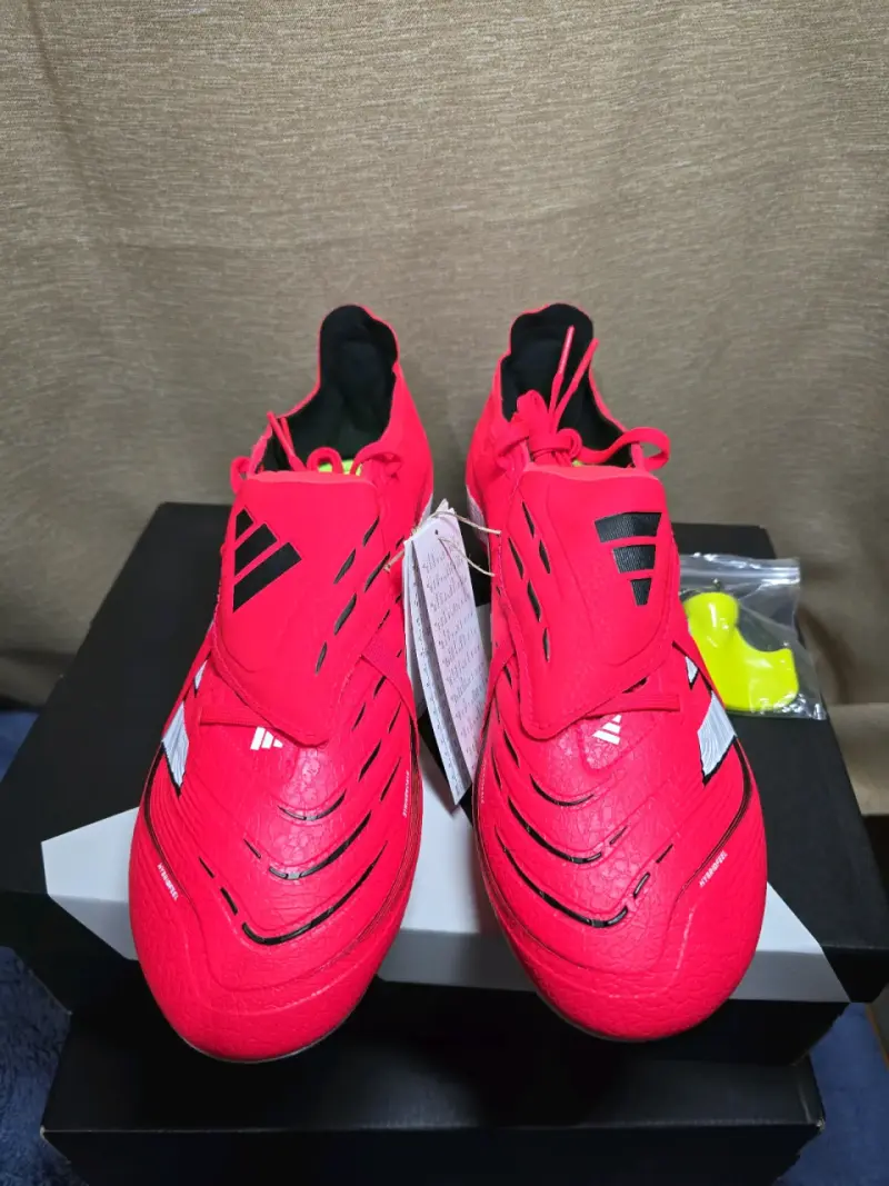Botines de fútbol Adidas Predator rojos mixtos - 4