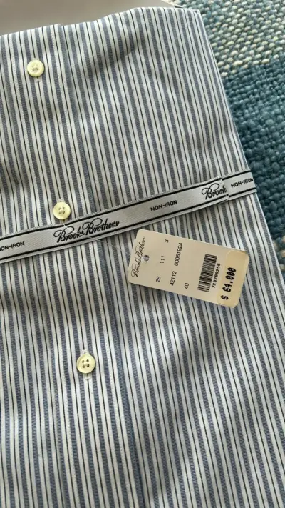 Camisa de vestir a rayas Brooks Brothers - miniatura 3