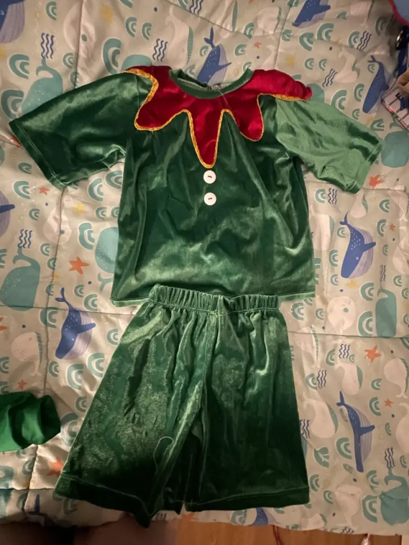 Disfraz de duende verde para niños - 1