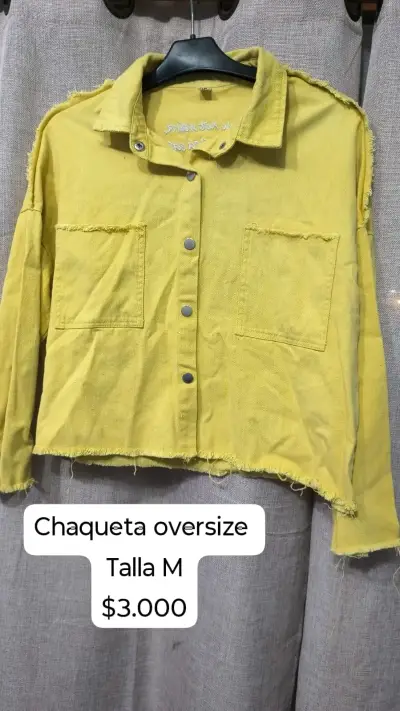 Chaqueta oversize amarilla talla M - miniatura 1