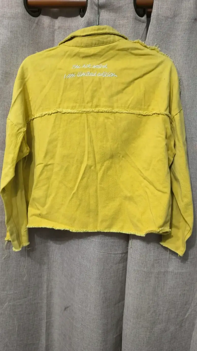 Chaqueta oversize amarilla talla M - 2