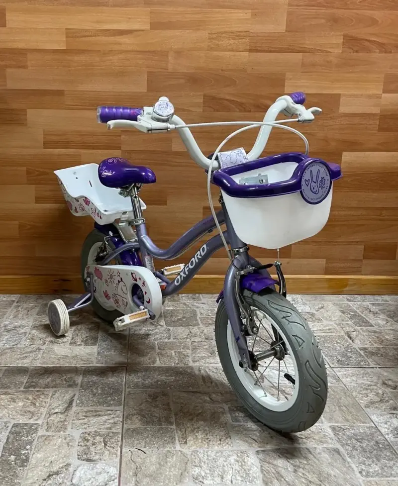 Bicicleta infantil Oxford morada con canasto - 2