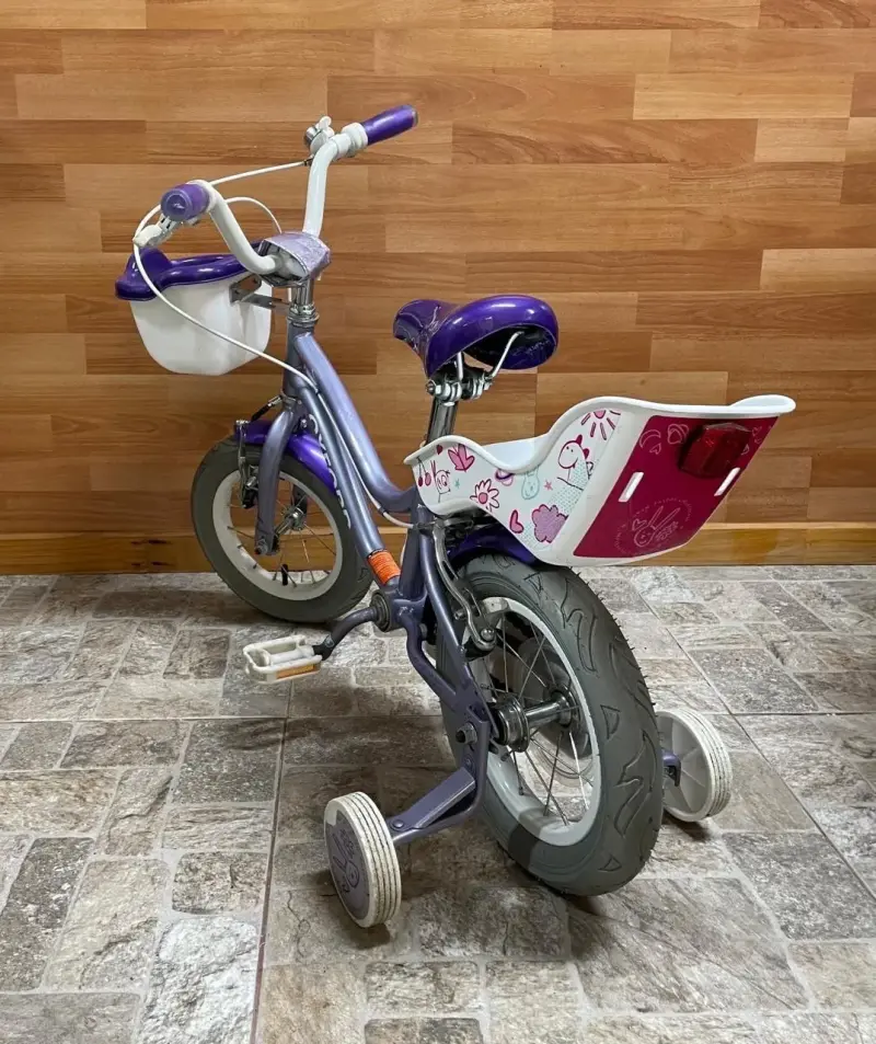 Bicicleta infantil Oxford morada con canasto - 6