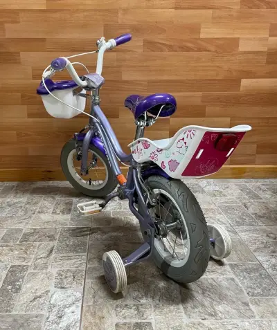 Bicicleta infantil Oxford morada con canasto - miniatura 6