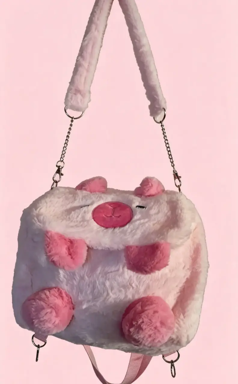 Mochila de felpa con diseño de capibara - 1