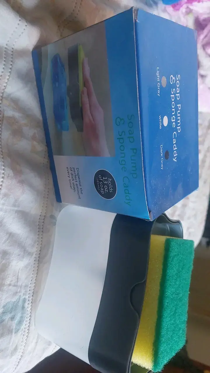 Dispensador de jabón con esponja integrado