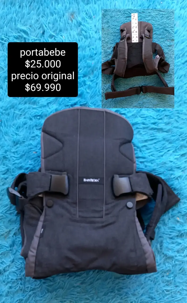 Portabebé BabyBjörn negro en buen estado