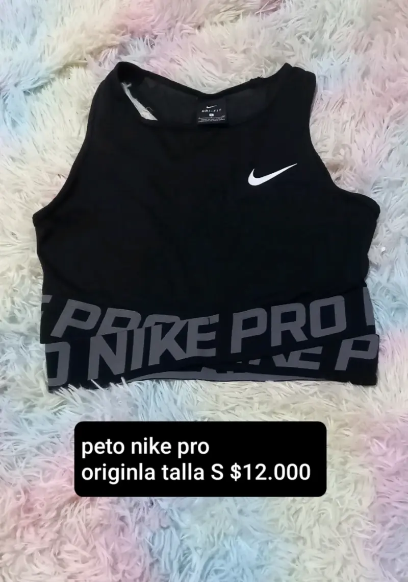 Peto Deportivo Nike Pro Negro Talla S