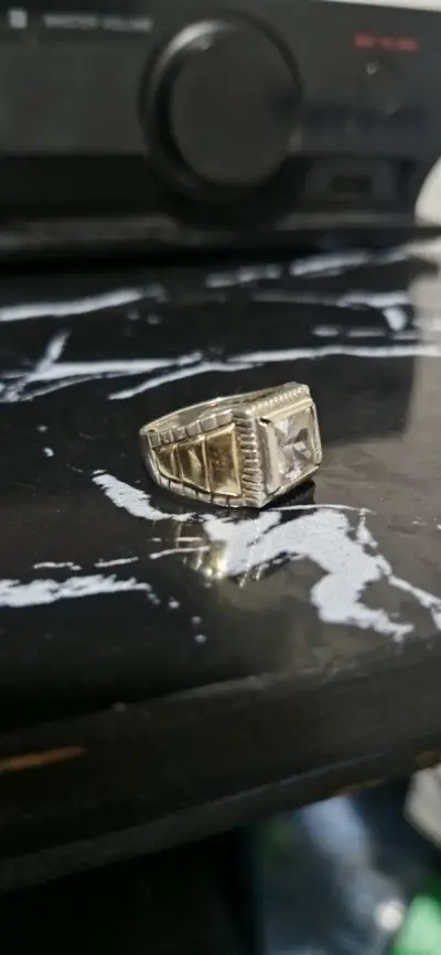 Anillo de plata 925 con piedra cuadrada - miniatura 2