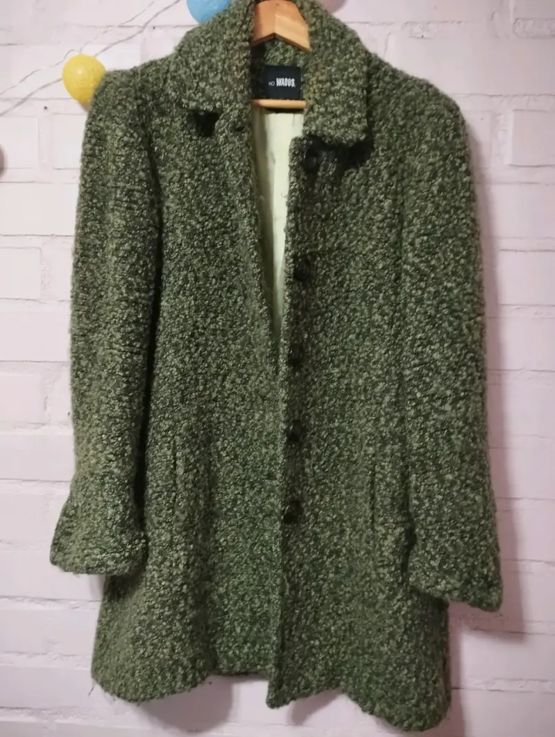 Abrigo de lana verde para mujer Wados - 1