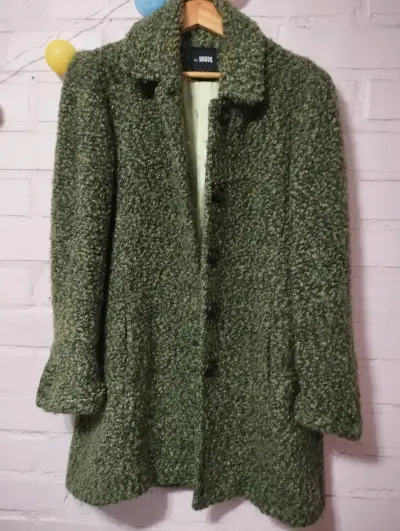 Abrigo de lana verde para mujer Wados - miniatura 1