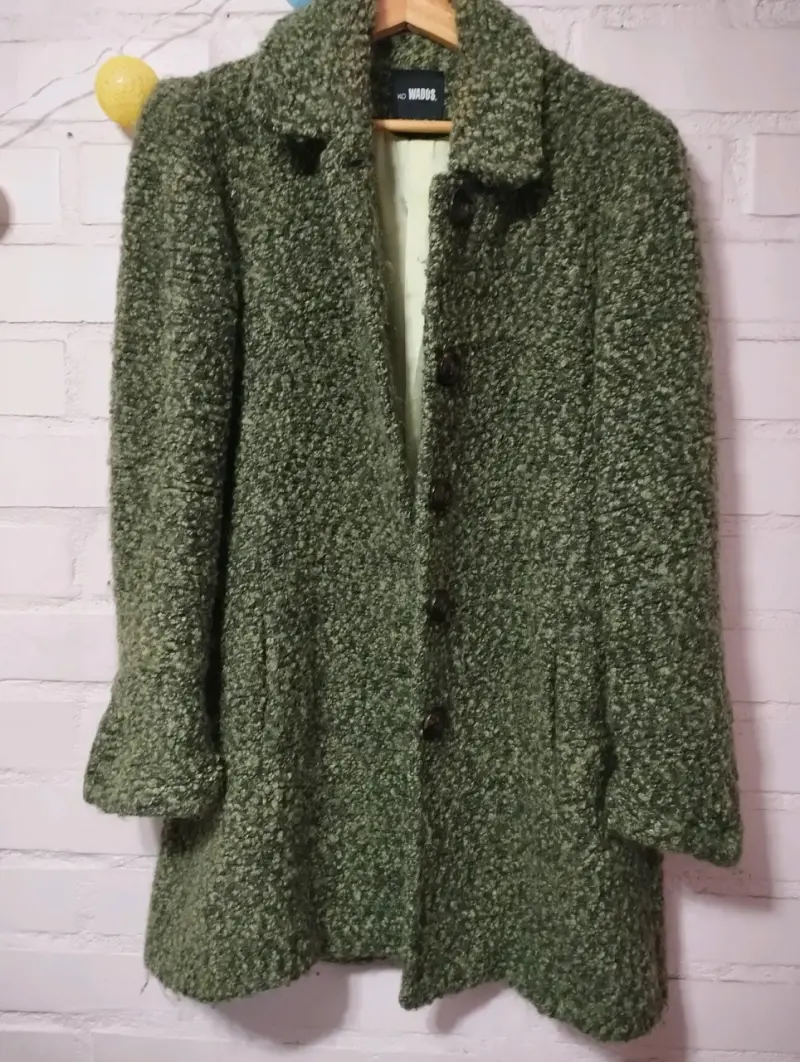 Abrigo de lana verde para mujer Wados - 2