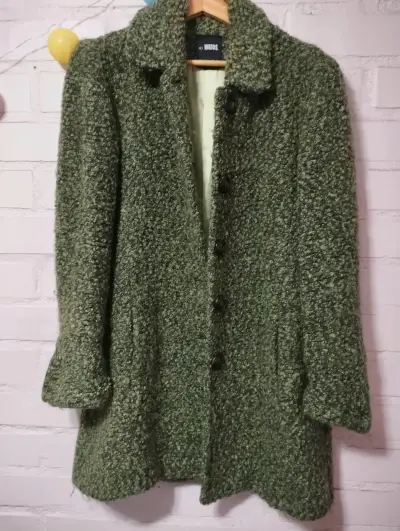 Abrigo de lana verde para mujer Wados - miniatura 2