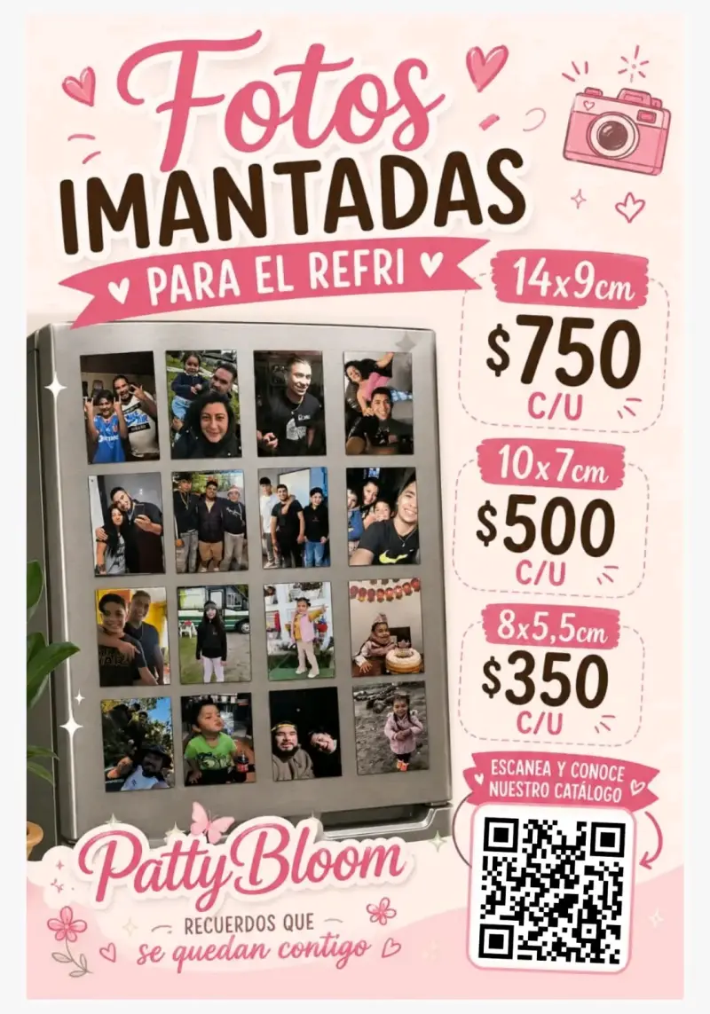 Fotos imantadas personalizadas para refrigerador - 1