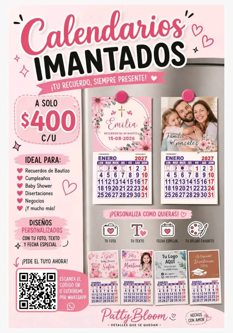 Calendarios imantados personalizados para eventos - 1