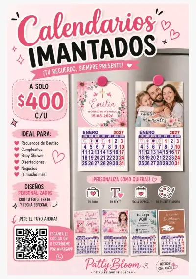 Calendarios imantados personalizados para eventos - miniatura 1