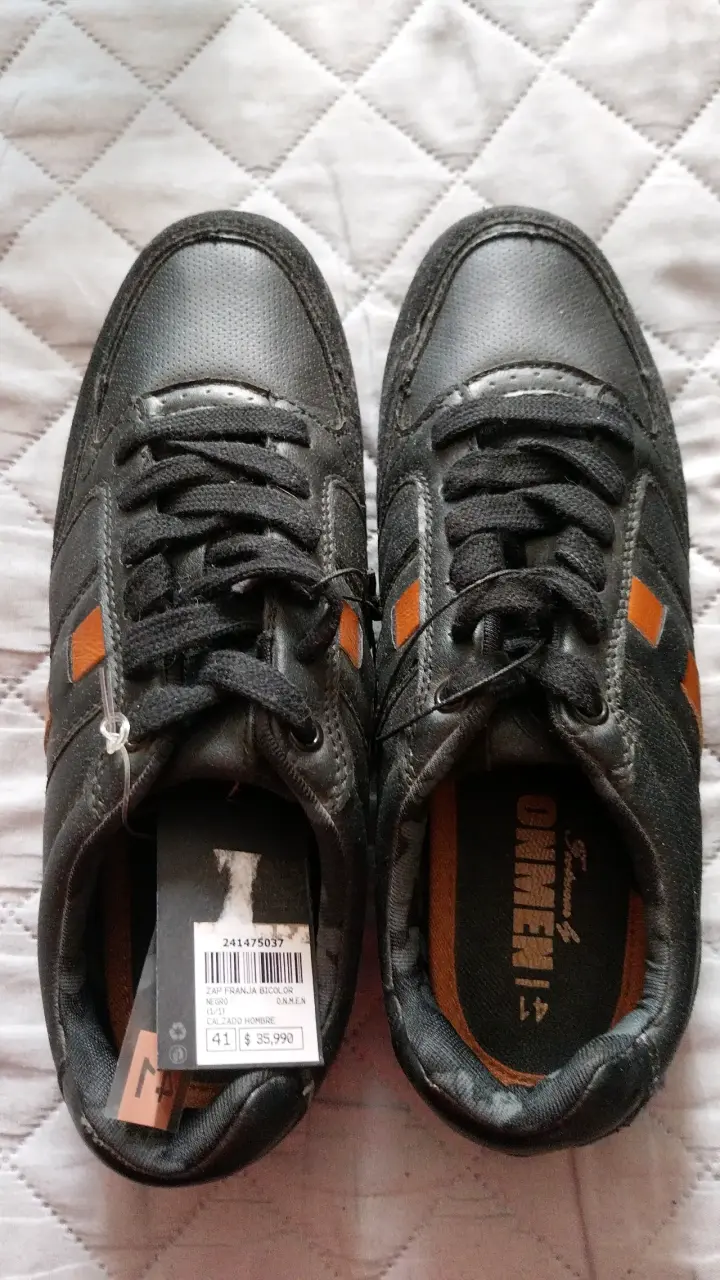 Zapatillas deportivas negras para hombre talla 41 - 1