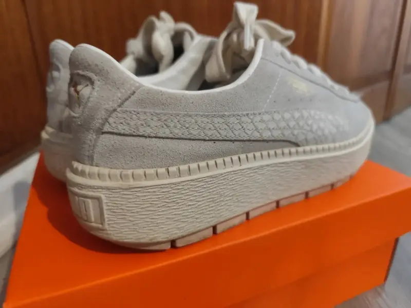 Zapatillas Puma Suede clásicas gris claro - 2