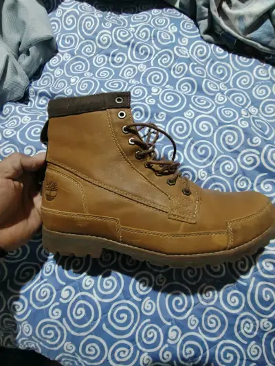 Botas de cuero Timberland marrón para hombre - miniatura 2