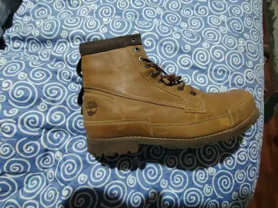 Botas de cuero Timberland marrón para hombre - miniatura 3