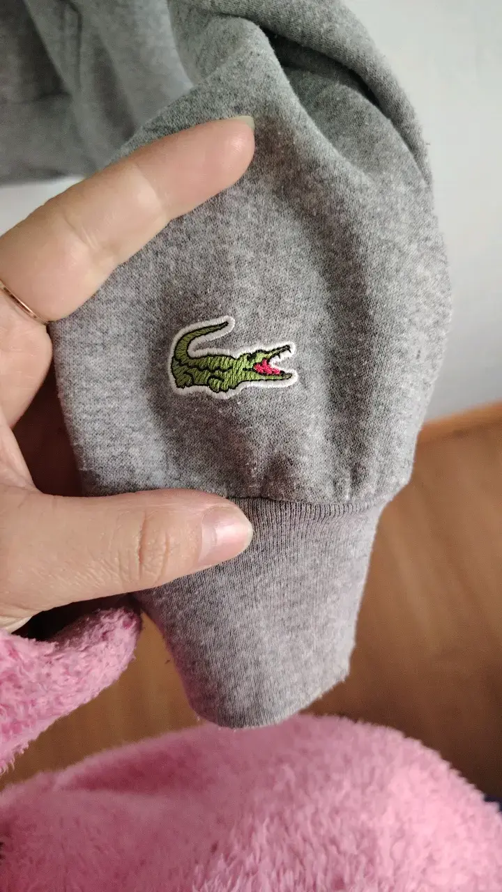 Polerón con capucha gris Lacoste para hombre - 3