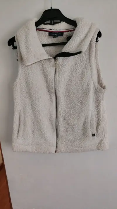 Chaleco sin mangas Tommy Hilfiger blanco - miniatura 1