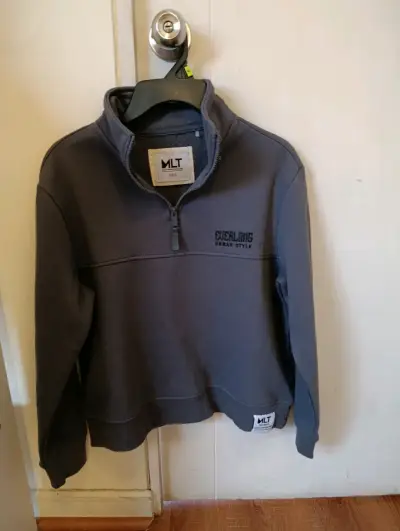 Polerón gris con cierre MLT Everlong Talla 12 - miniatura 1