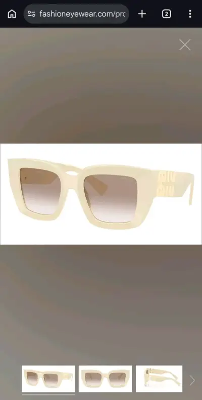 Gafas de sol cuadradas Michael Kors blancas - miniatura 4