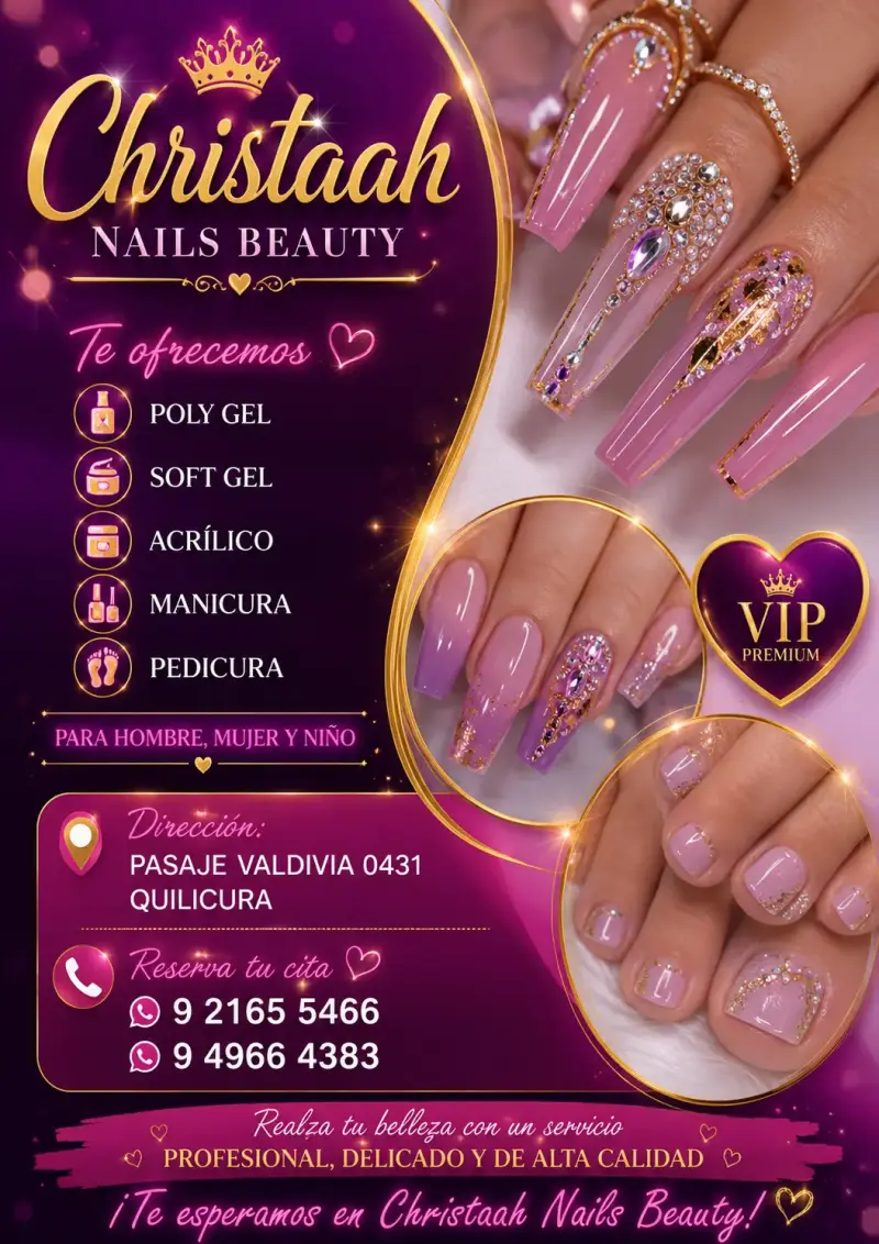 Servicio de Uñas Acrílicas y Gel en Quilicura