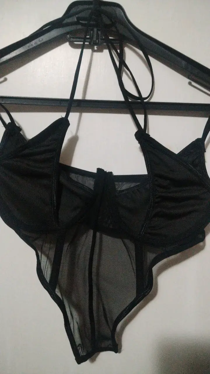 Body de encaje negro sexy para mujer - 2