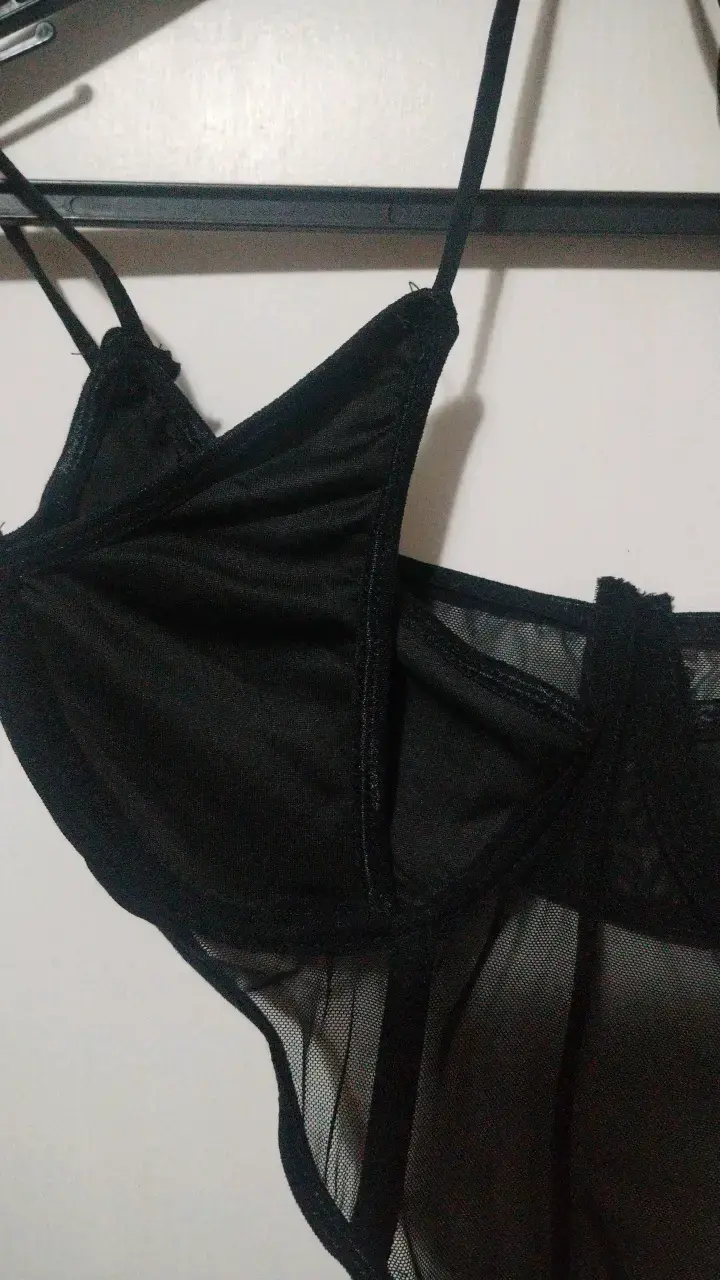 Body de encaje negro sexy para mujer - 3