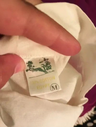 Camisa blanca de algodón egipcio para hombre - miniatura 2