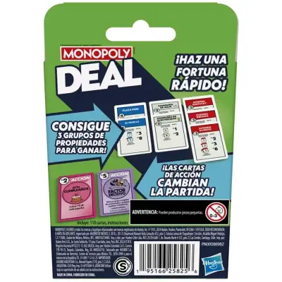 Juego de cartas Monopoly Deal de Hasbro - miniatura 2