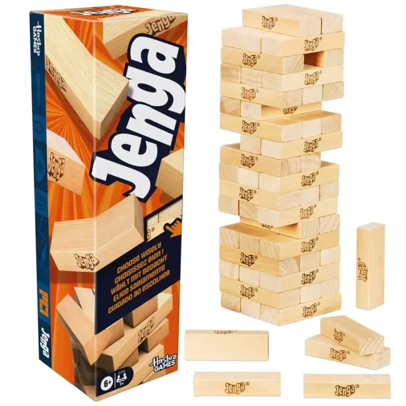 Juego de Mesa Jenga de Madera Hasbro - 1