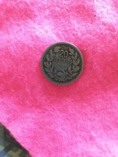 Moneda antigua de 20 centavos de 1921 - miniatura 1