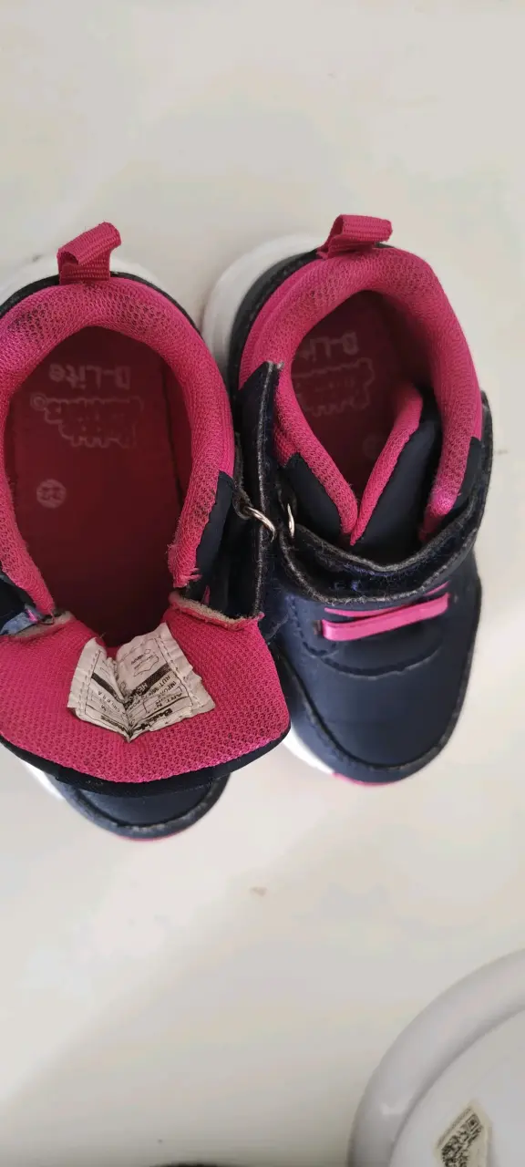 Zapatillas deportivas para niños azul y rosa - 3