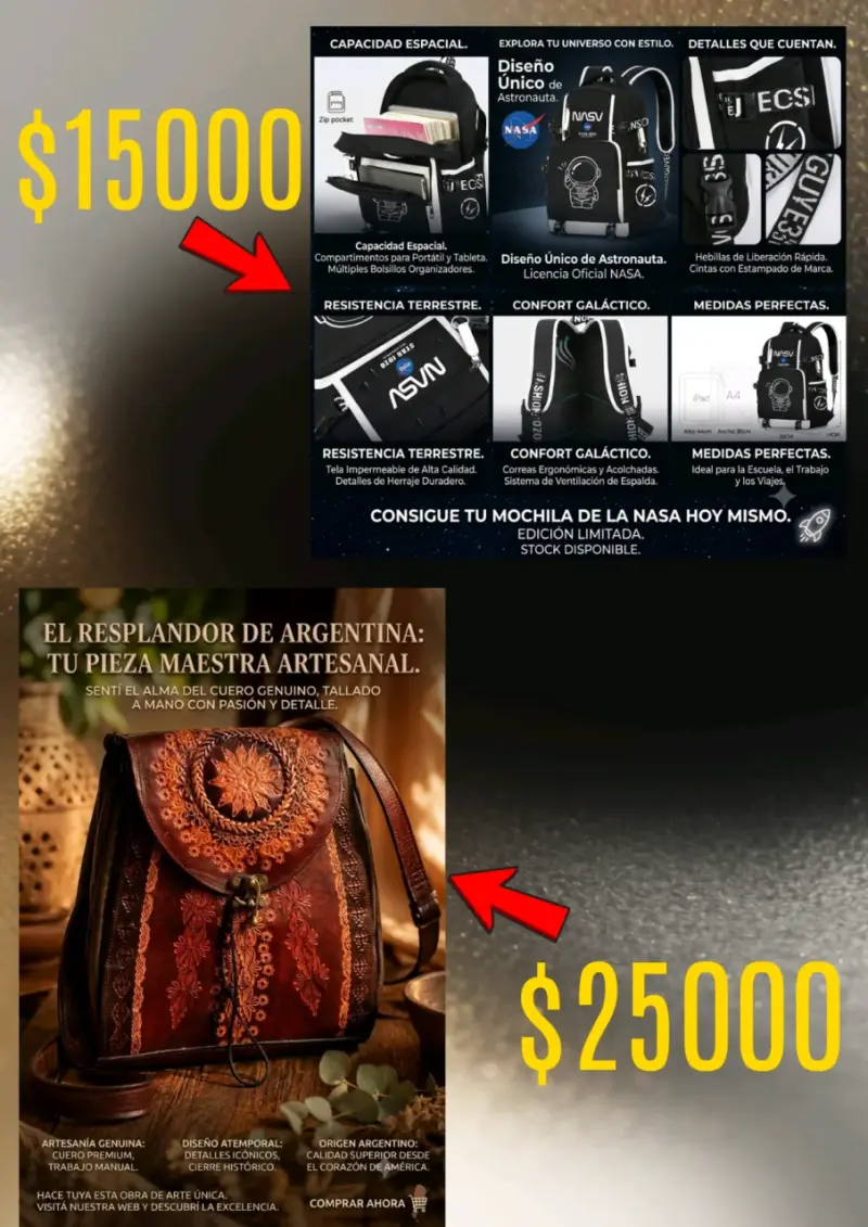 Mochila NASA diseño astronauta.y otros productos. - 1