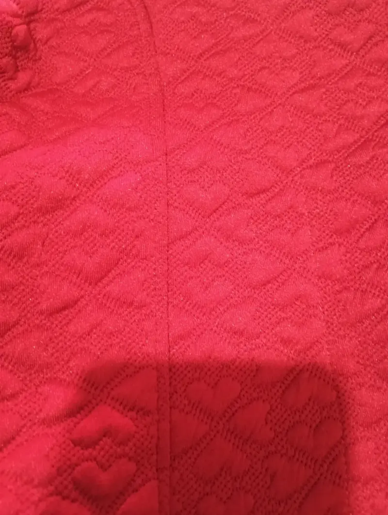 Chaqueta corta acolchada roja para mujer - 3